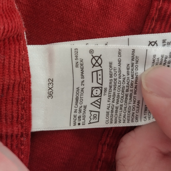 Old Navy Men's Courdroy Jeans 36x32 Slim Flex Fit - Picture 6 of 16